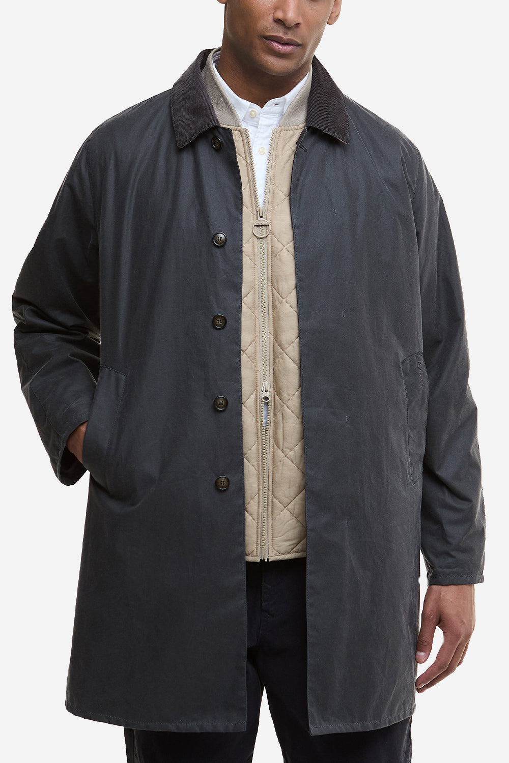 Barbour Lorden Wax Mac (Grey)