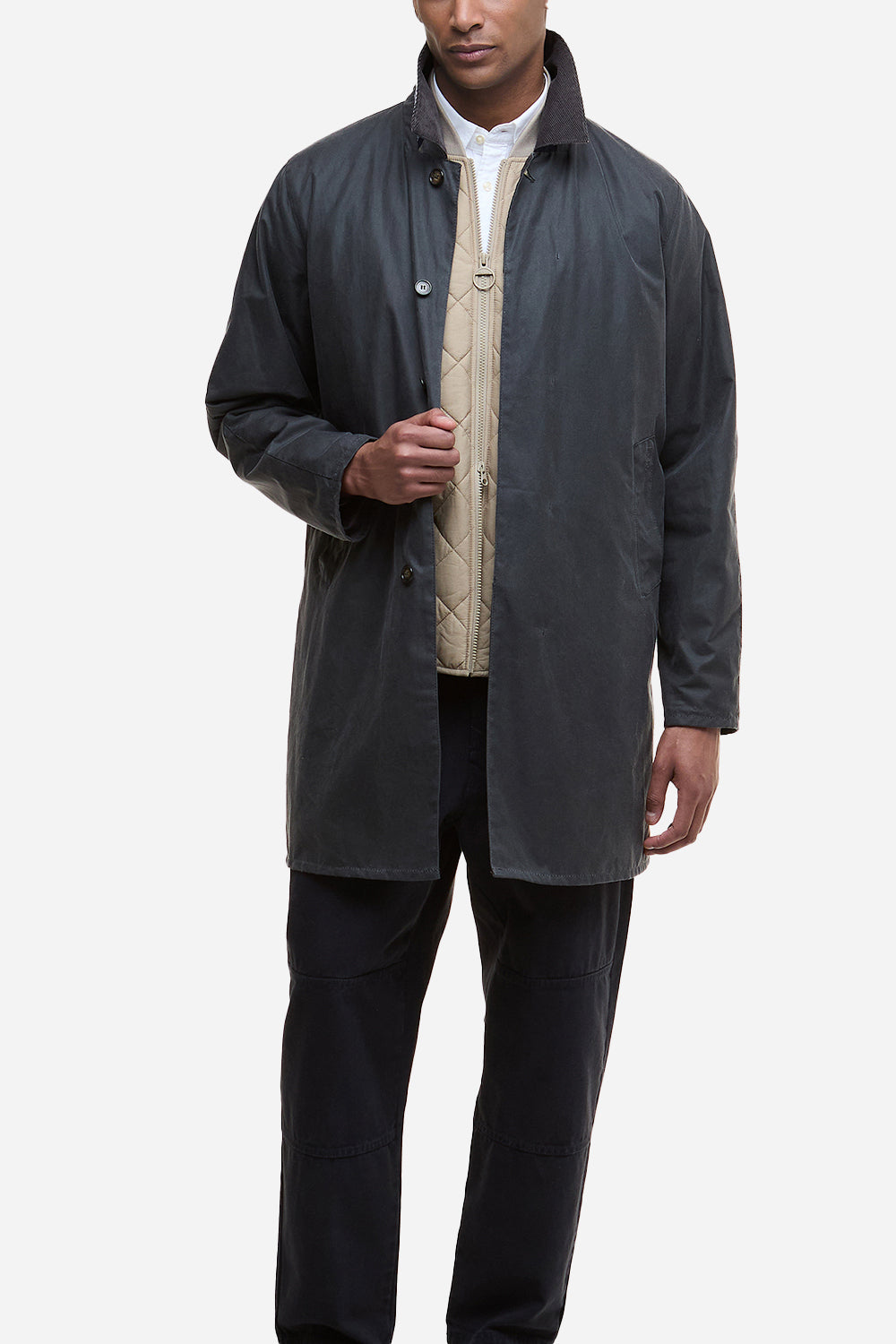 Barbour Lorden Wax Mac (Grey)