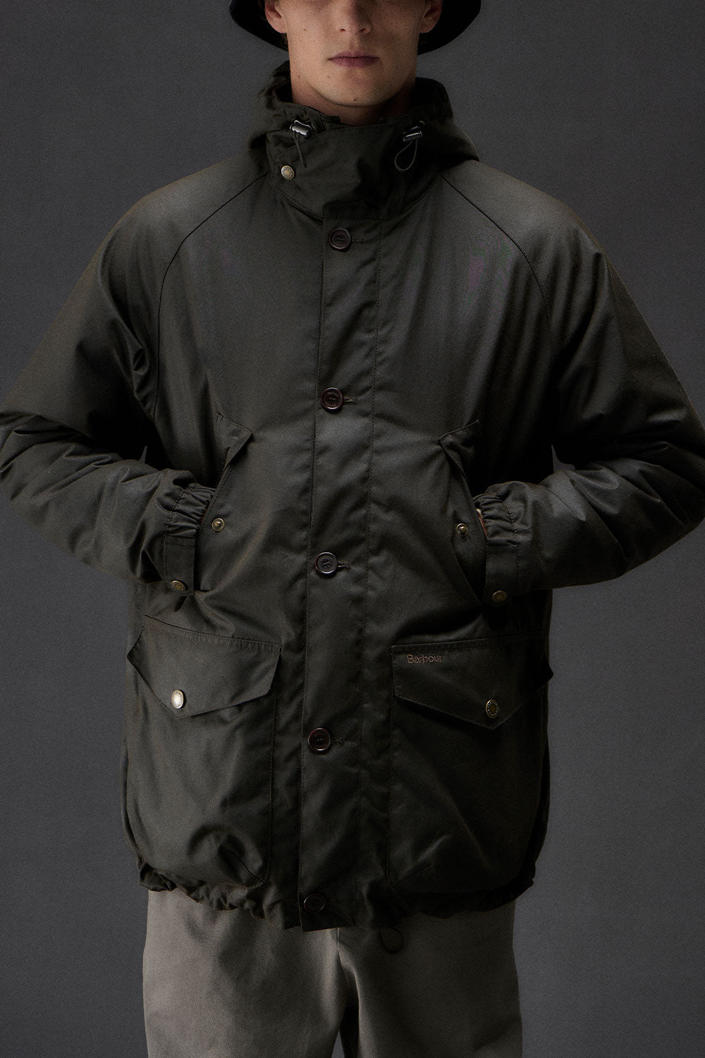 Barbour Re-ingegnered Endurance Mountain Wax Parka (Olive)