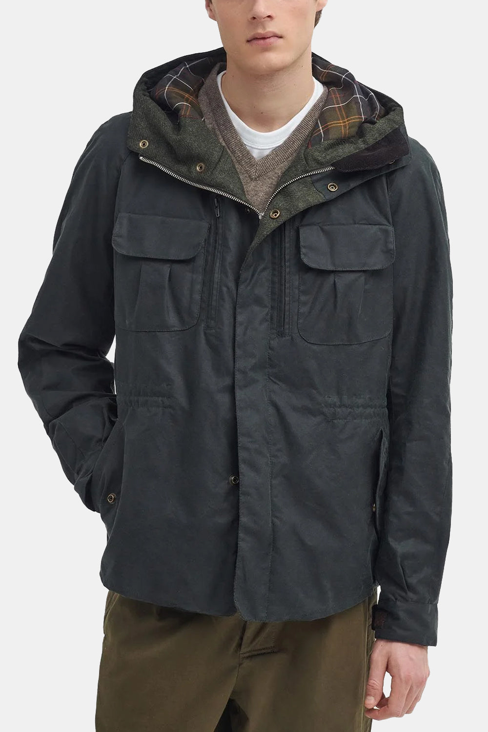 Giacca da cera in bicicletta da X Barbour X to Ki a Ki (Sage)