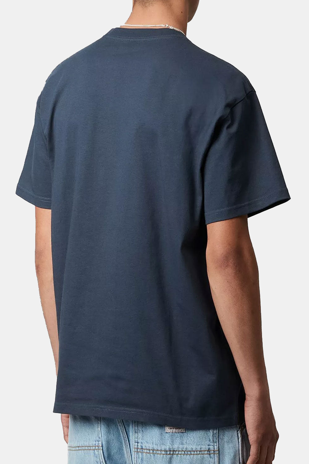 T-shirt Chase a manica corta Carhartt Wip (blu scure/oro)