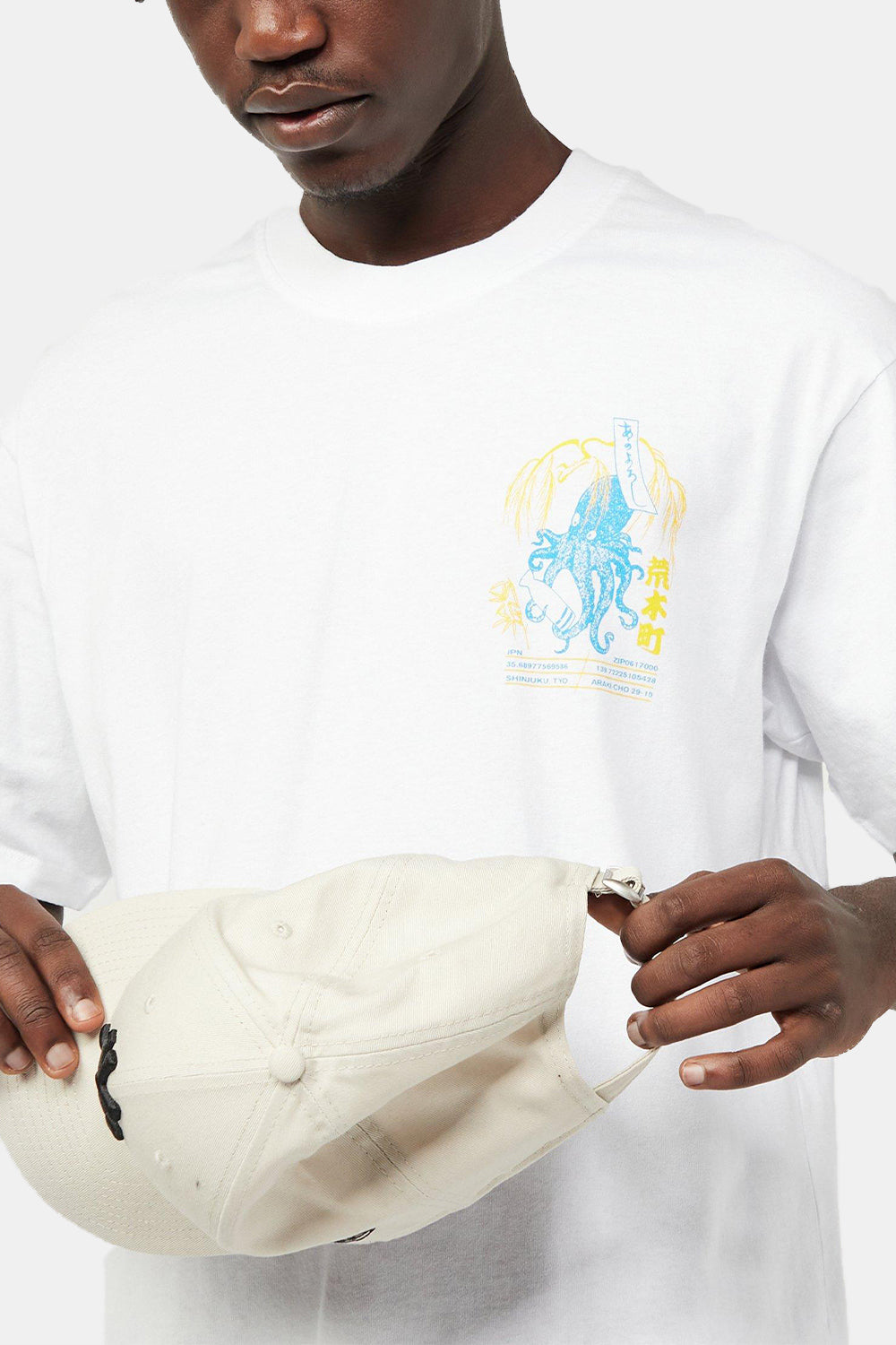 T-shirt dell'umore da bere Edwin (bianco)