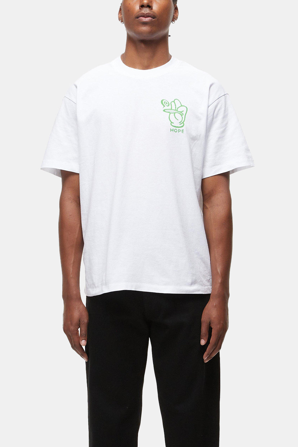 T-shirt a manica corta del fornitore di speranza Edwin (bianco)