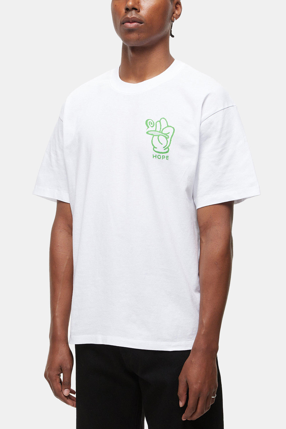 T-shirt a manica corta del fornitore di speranza Edwin (bianco)