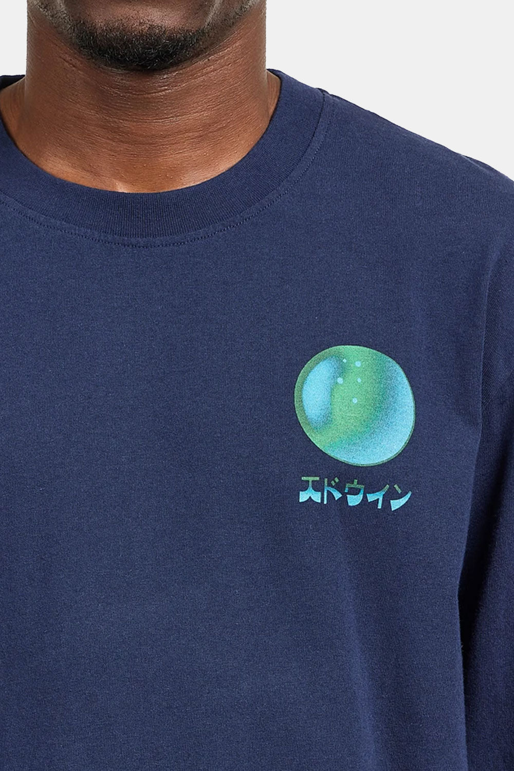 T-shirt di Edwin The Last of Us Ii Long Maniche (blu marittimo)