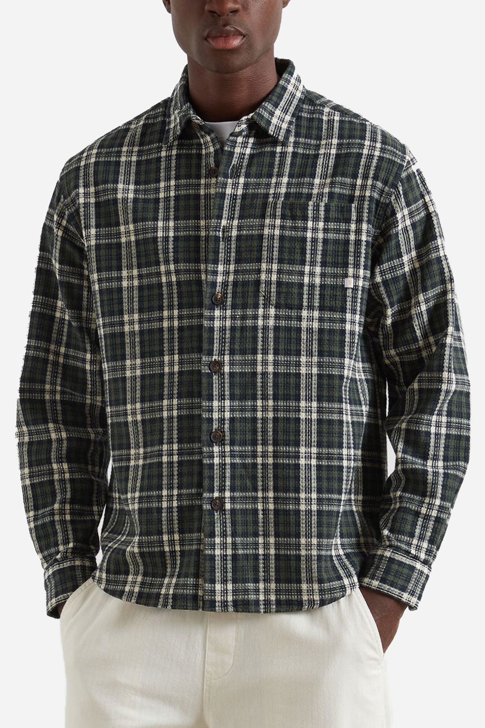 Farah Hardaker Long Sleeve Check Shirt (Rosemary)