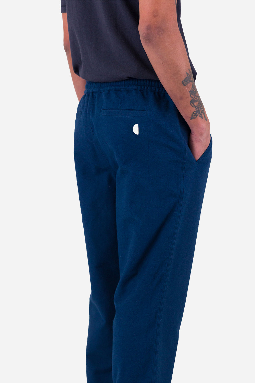 Pant dell'assemblaggio del DrawCord Folk (Moleskin blu inchiostro)