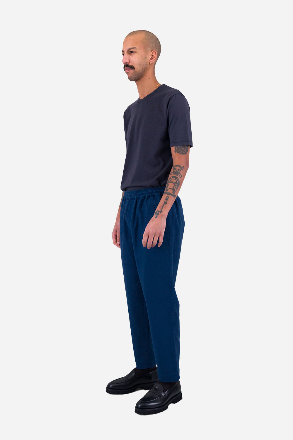 Pant dell'assemblaggio del DrawCord Folk (Moleskin blu inchiostro)