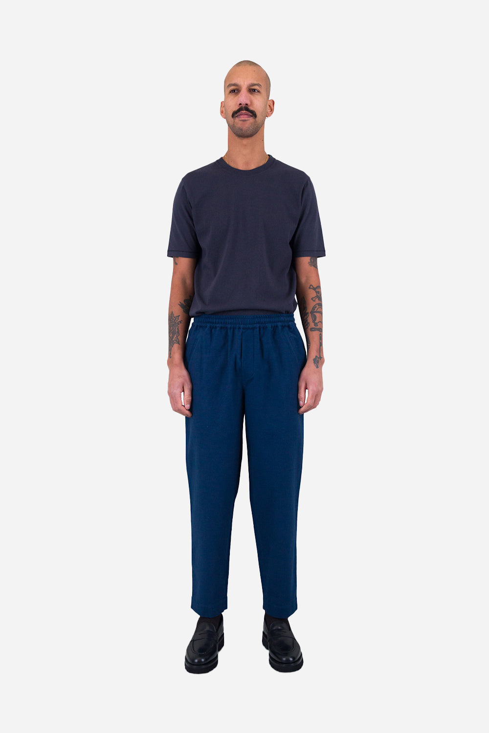 Pant dell'assemblaggio del DrawCord Folk (Moleskin blu inchiostro)