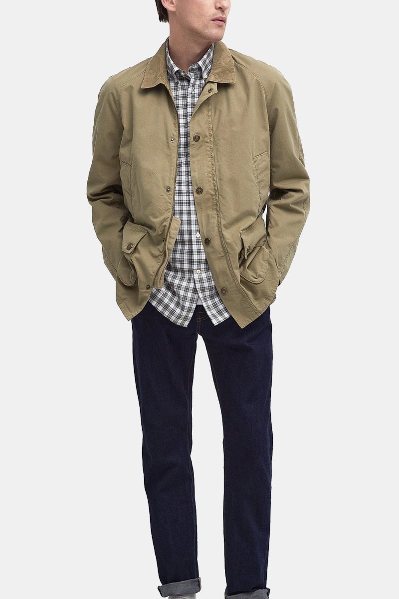 Giacca estiva casual di Barbour Ashby (oliva sbiancata)