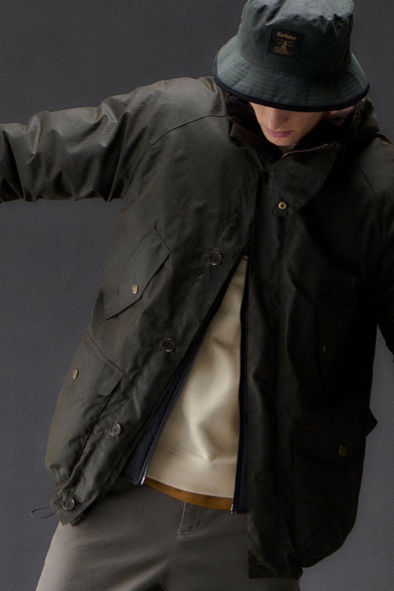 Barbour Re - engineered Endurance Mountain Wax Parka (Olive) | Jackets