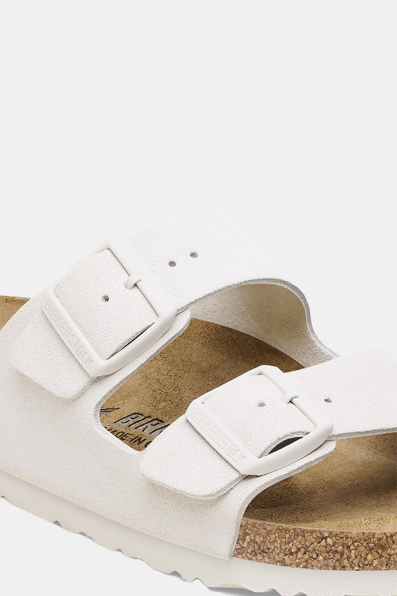 Birkenstock Arizona Suede Leather (Antique White) | Sandals