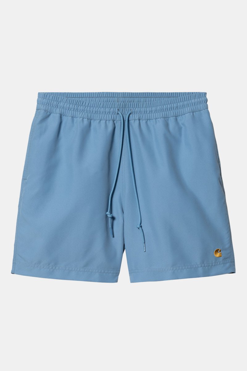 Carhartt WIP Chase Swim Trunks (Piscine/Gold) | Shorts