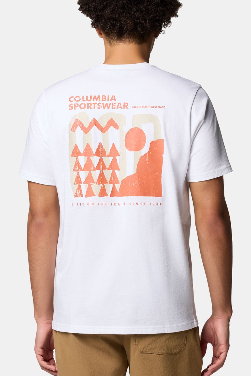 Columbia Explorers Canyon™ Back Short Sleeve Tee (White) | T-Shirts