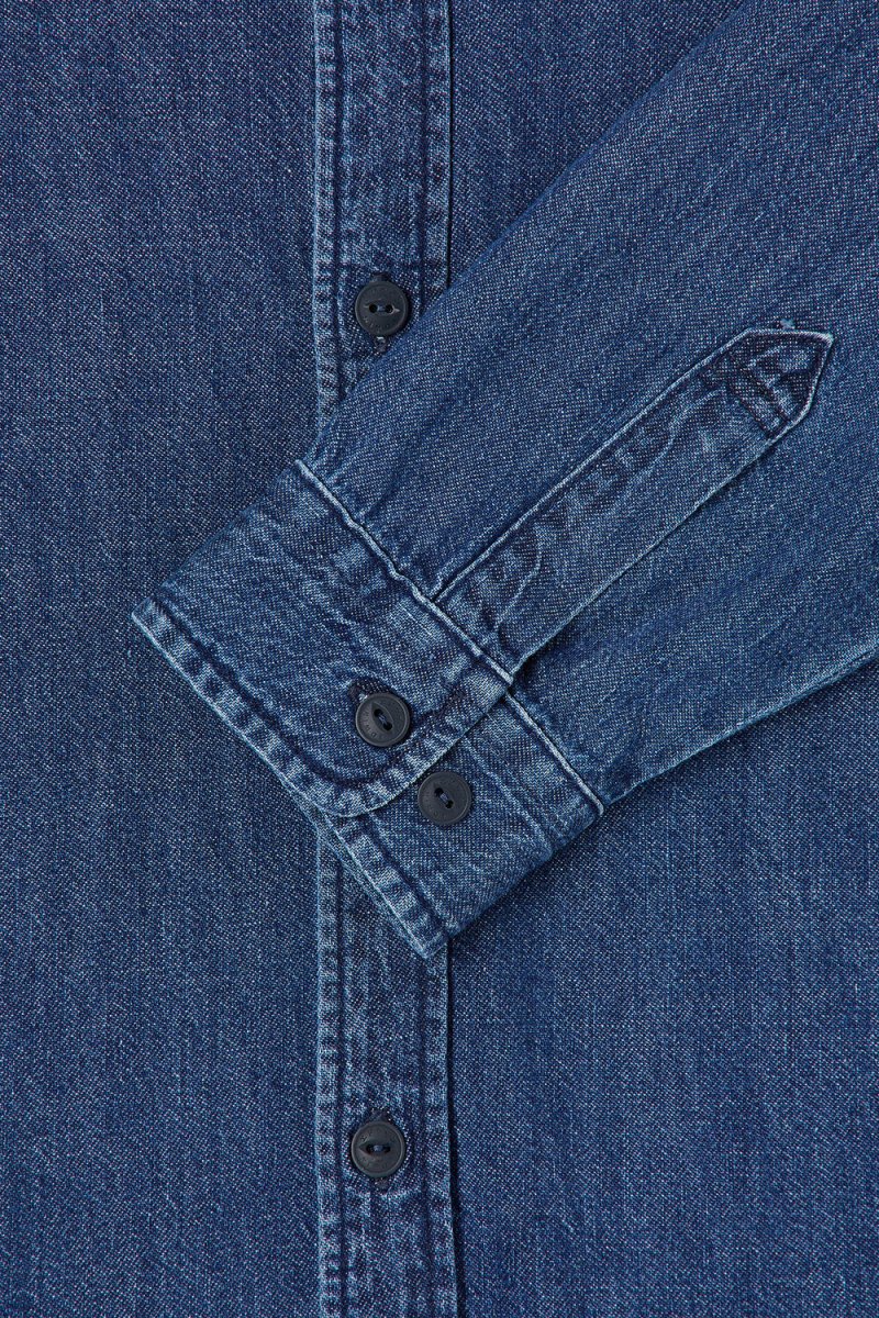 Edwin Cadet Shirt (Blue Mid Stone Wash) | Shirts