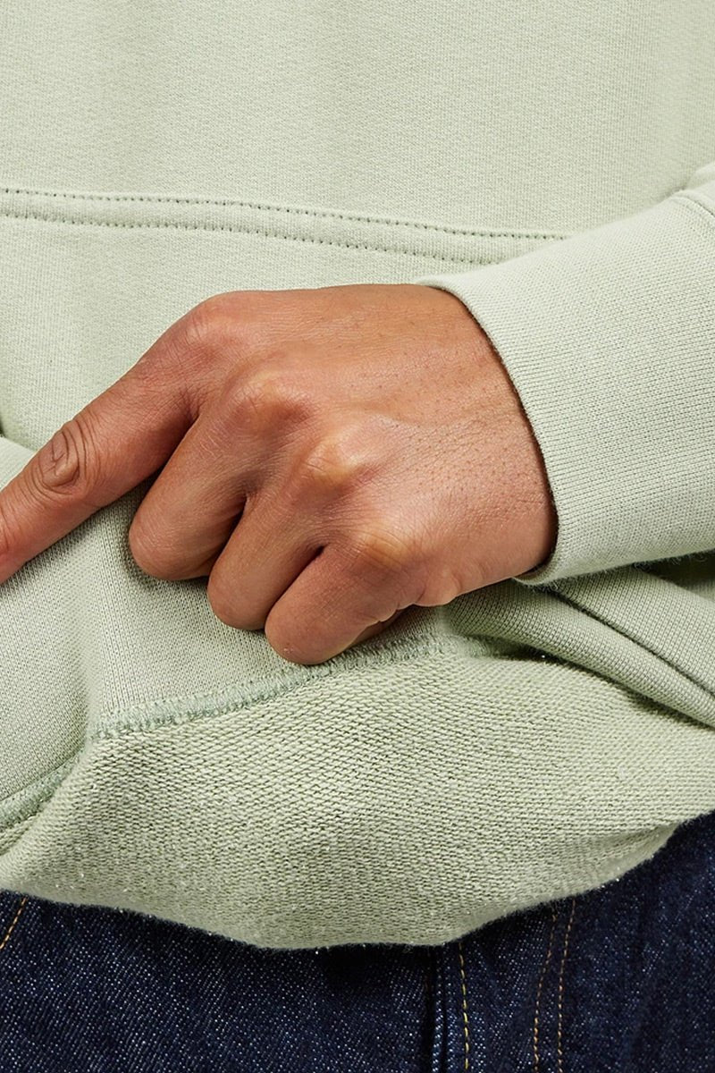 Edwin Japanese Sun Hooded Sweatshirt (Desert Sage) | Sweaters