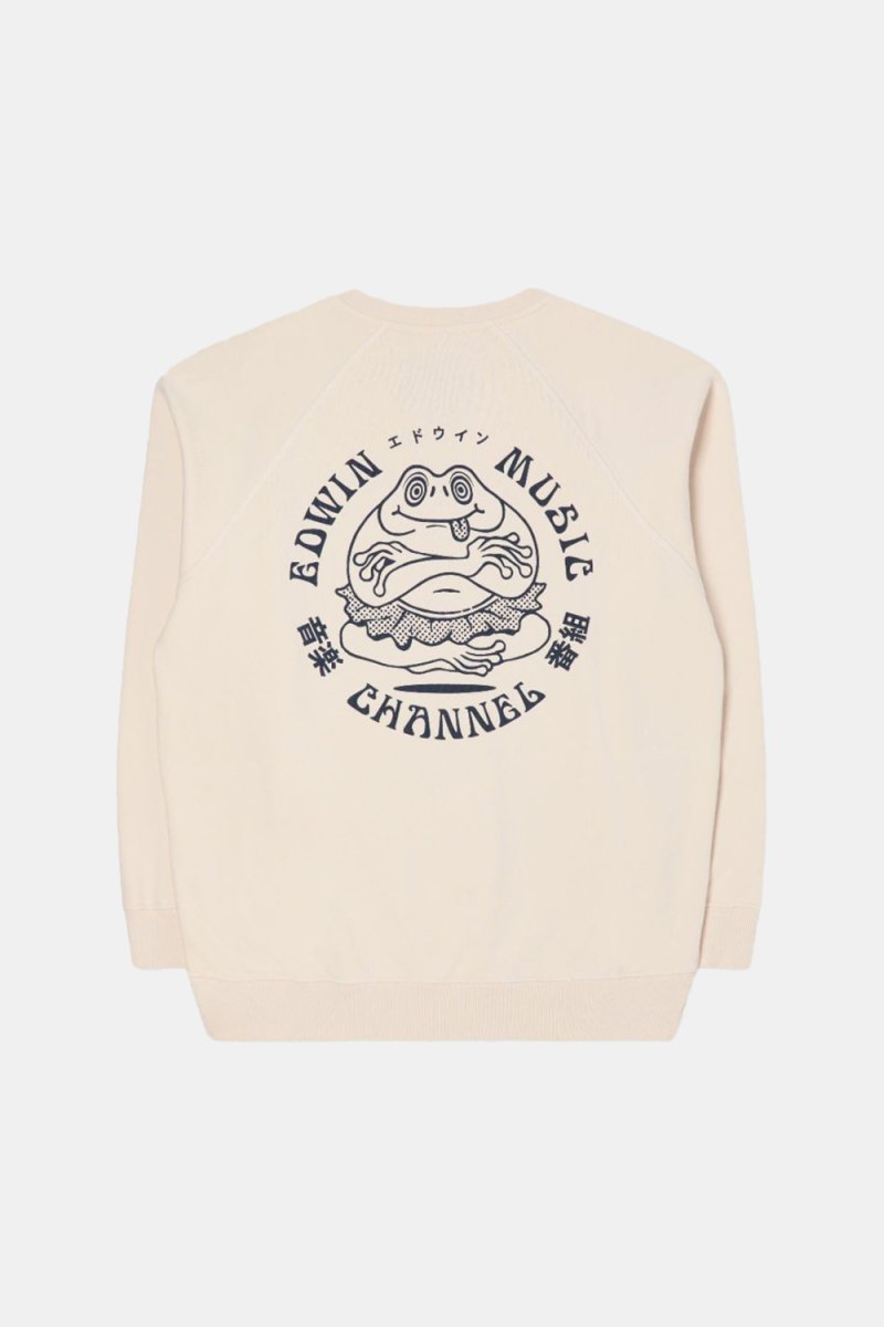 Edwin Music Channel Heavy Sweatshirt (Whisper White) | Sweaters