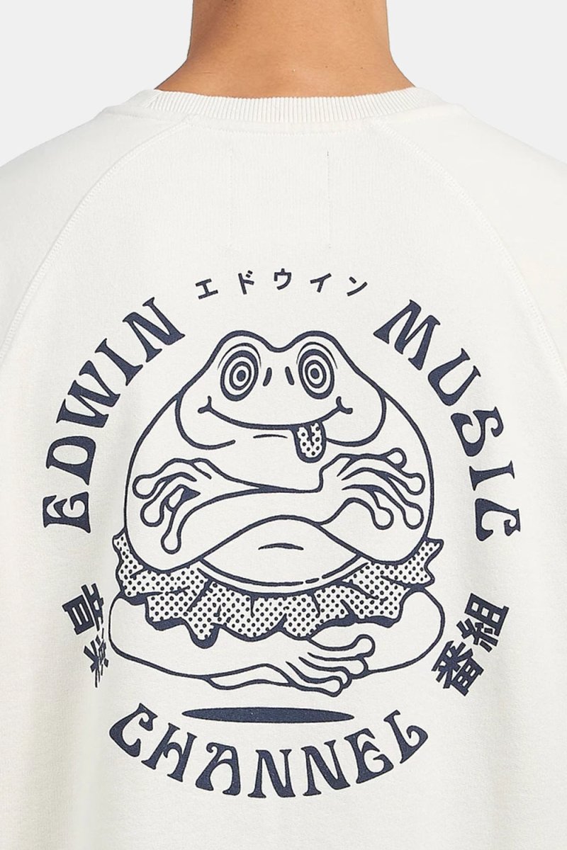 Edwin Music Channel Heavy Sweatshirt (Whisper White) | Sweaters