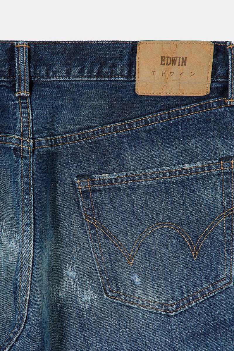 Edwin Regular Kaihara Tapered Rainbow Selvage Jeans (Dark Pure Indigo) | Jeans