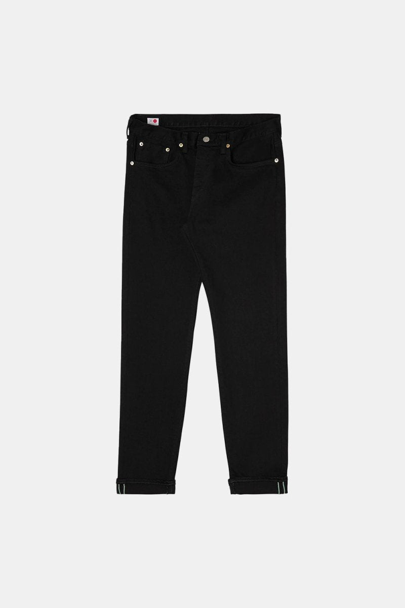 Edwin Regular Tapered Kaihara Black Jeans (Green & White Selvage)