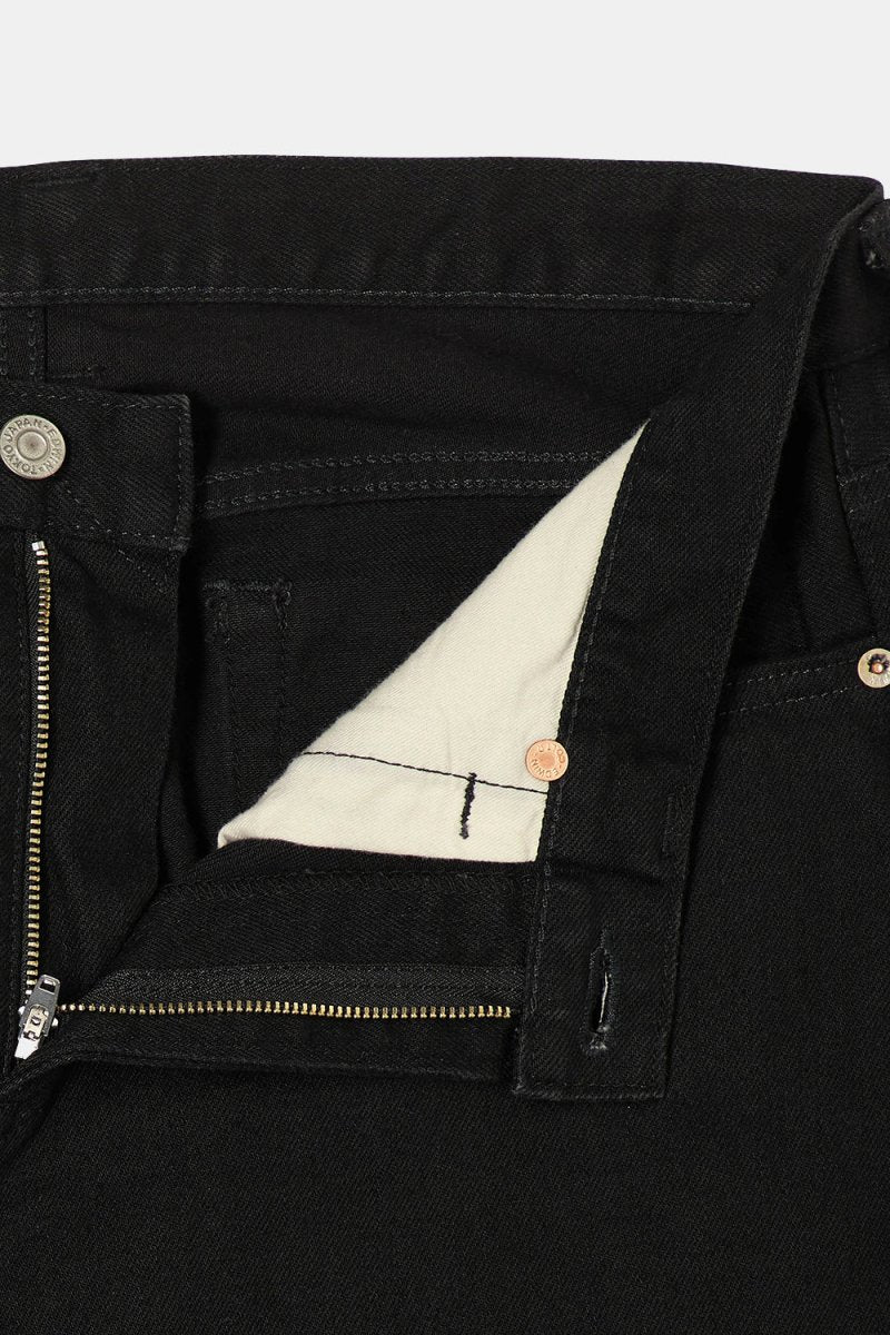 Edwin Regular Tapered Kaihara Black Jeans (Green & White Selvage)