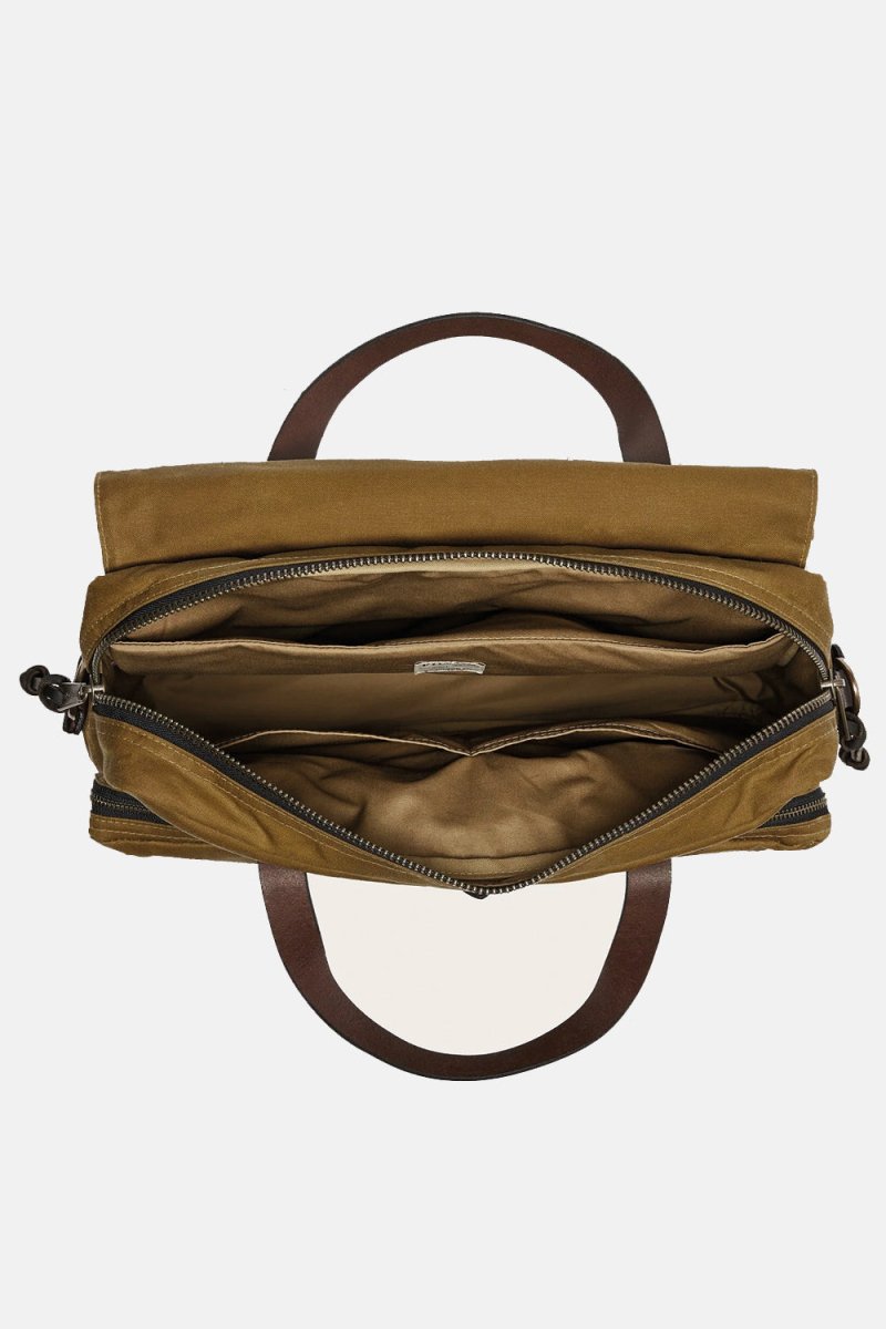 Filson 24-Hour Hour Tin Cloth Briefcase (Dark Tan) | Bags