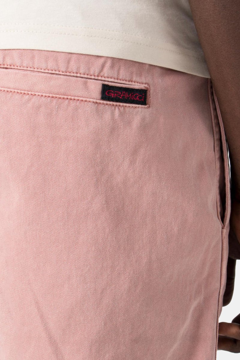 Gramicci G-Shorts Pigment Dye Cotton Twill (Coral) | Shorts