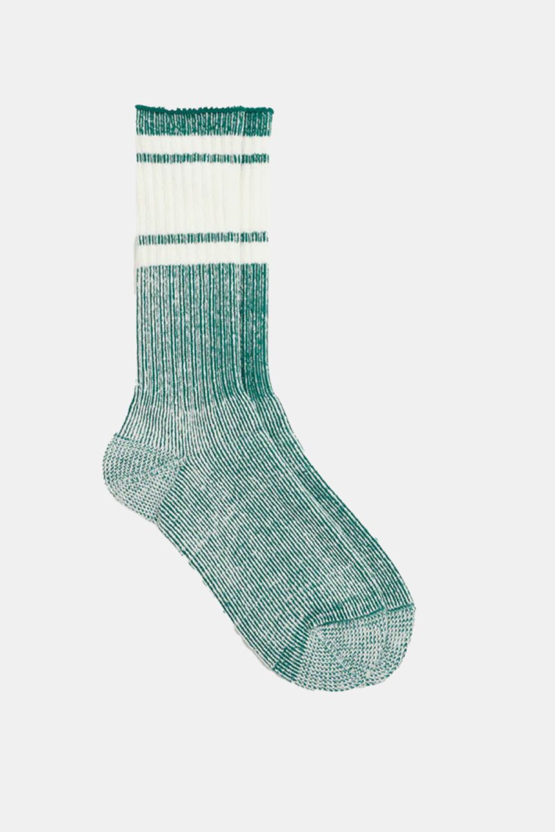 Kinari Skater Plating Crew Socks (Moss Green) | Socks