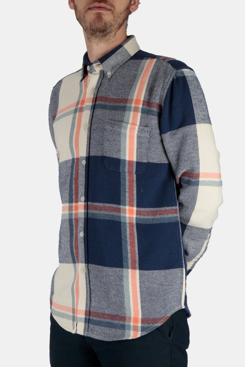 Portuguese Flannel Tape ESP BD Shirt (White/Blue) | Shirts