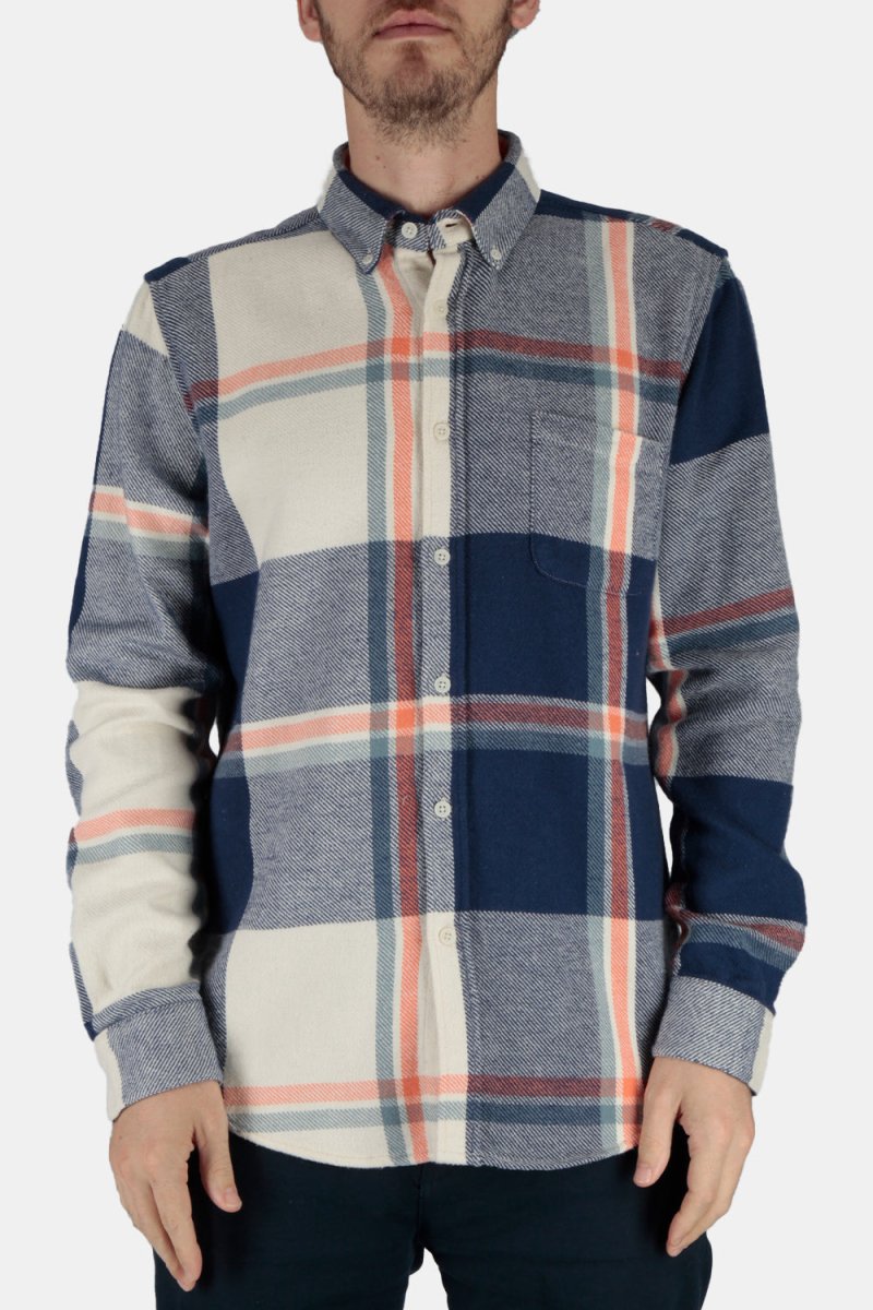 Portuguese Flannel Tape ESP BD Shirt (White/Blue) | Shirts
