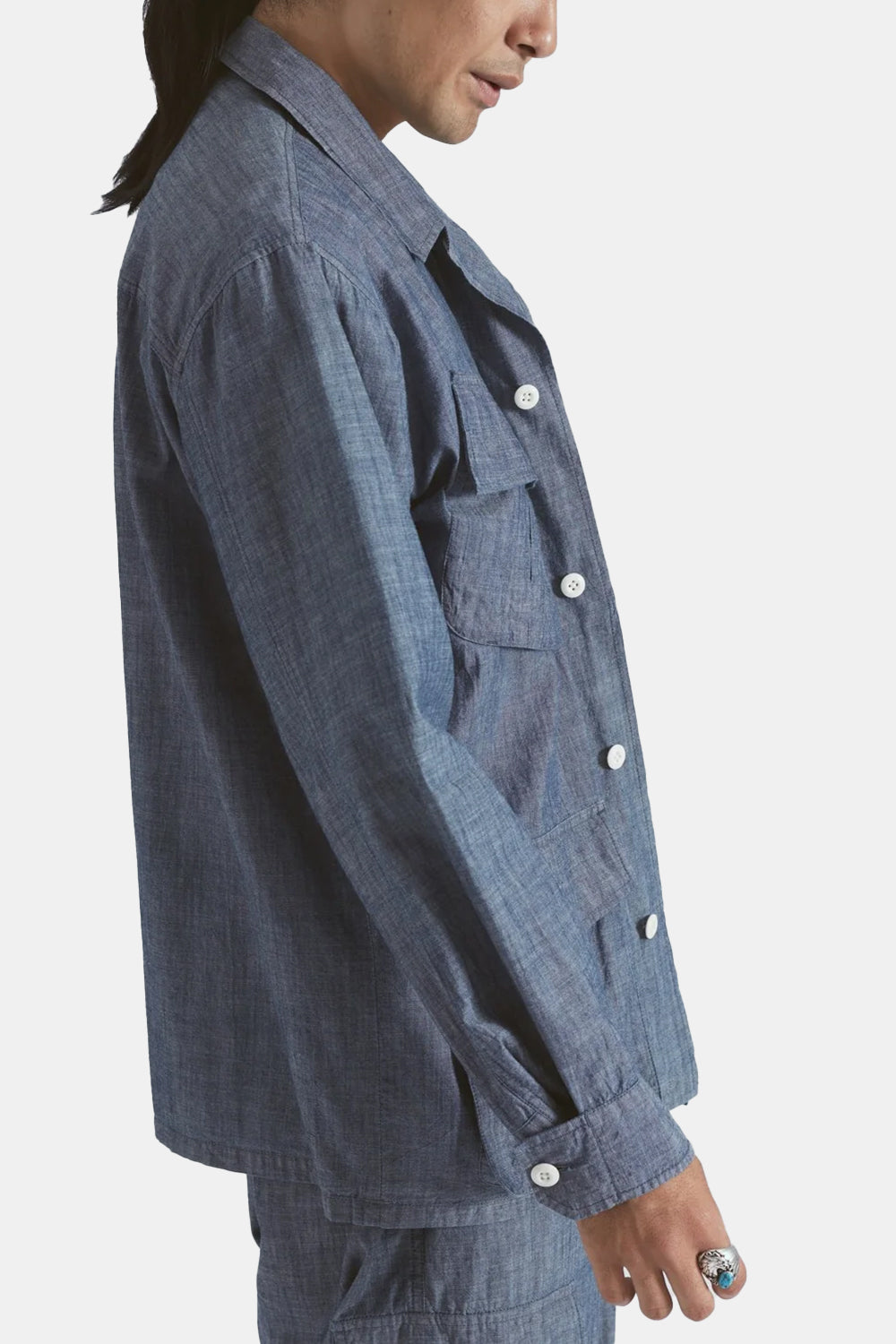 Universal Works Jungle Jacket (Indigo Chambray)