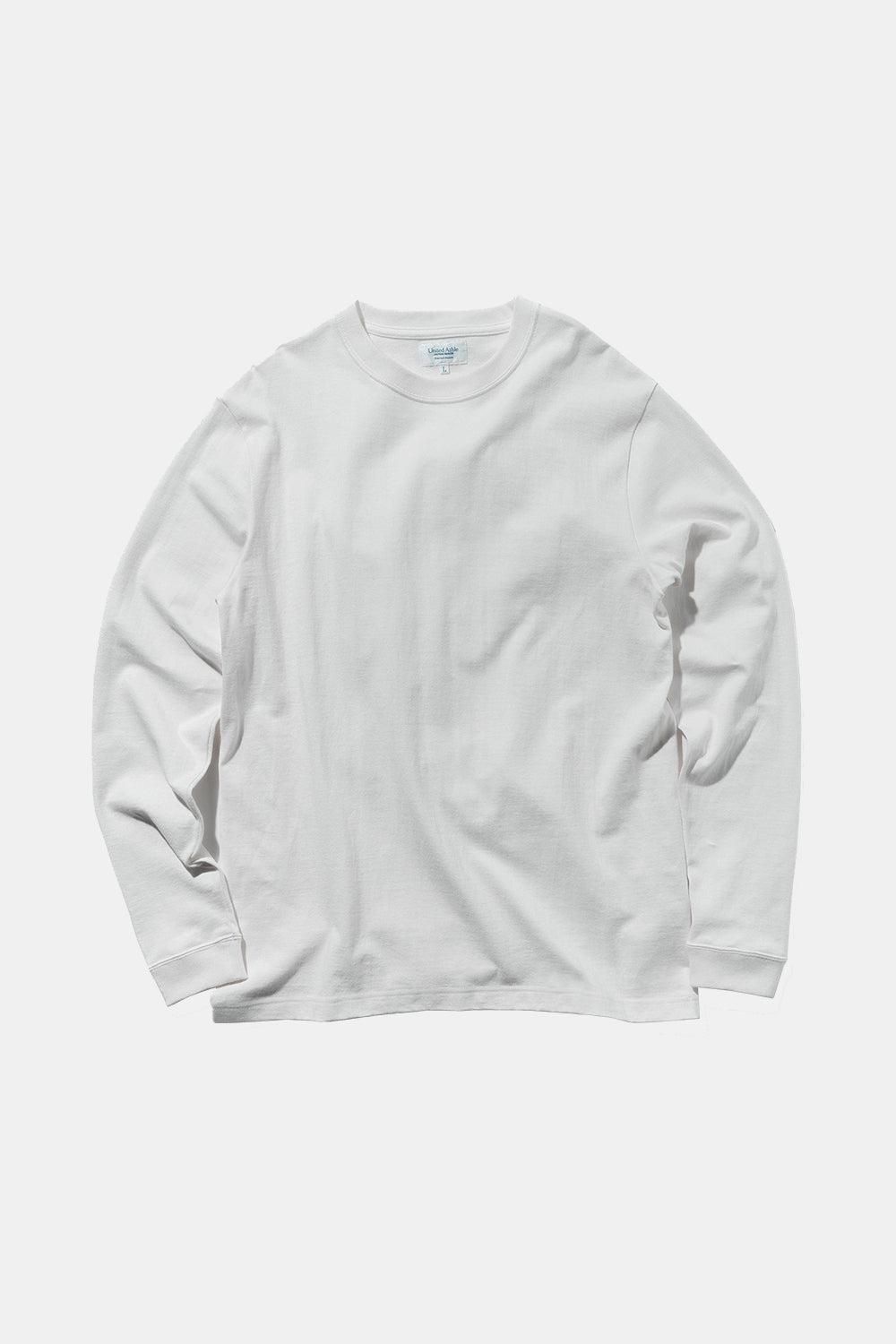 United Athle Japan Made Standard Fit Long Sleeve T-shirt (White)