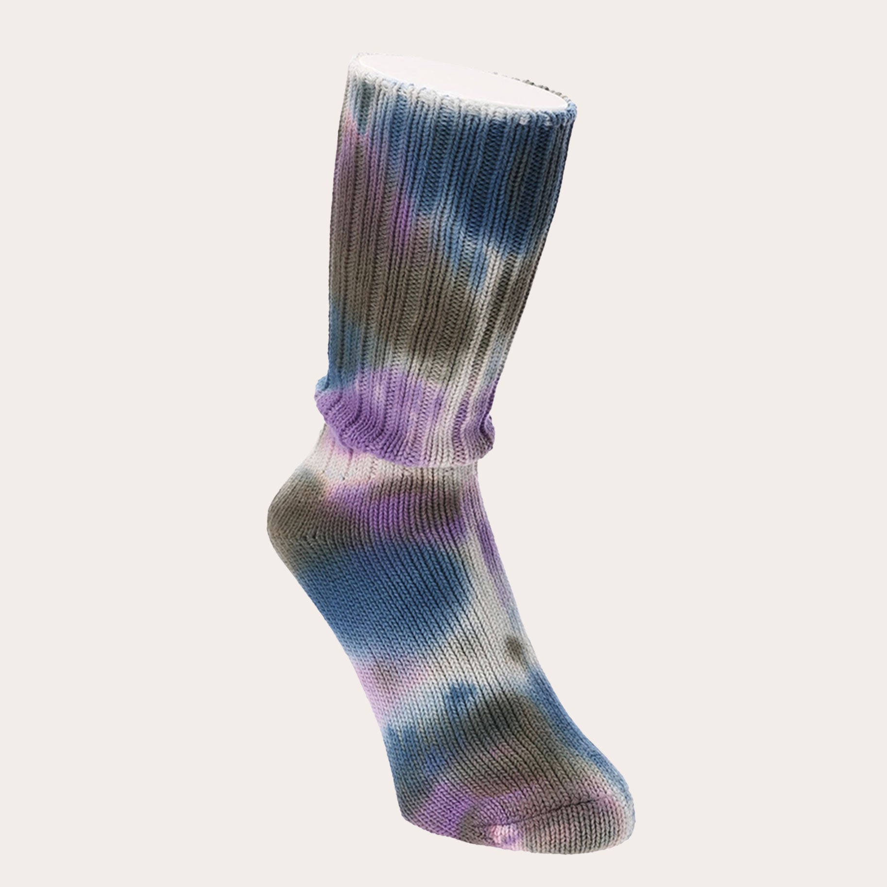 Anonymous Ism Scatter Dye Crew Sock - Purple | Number Six