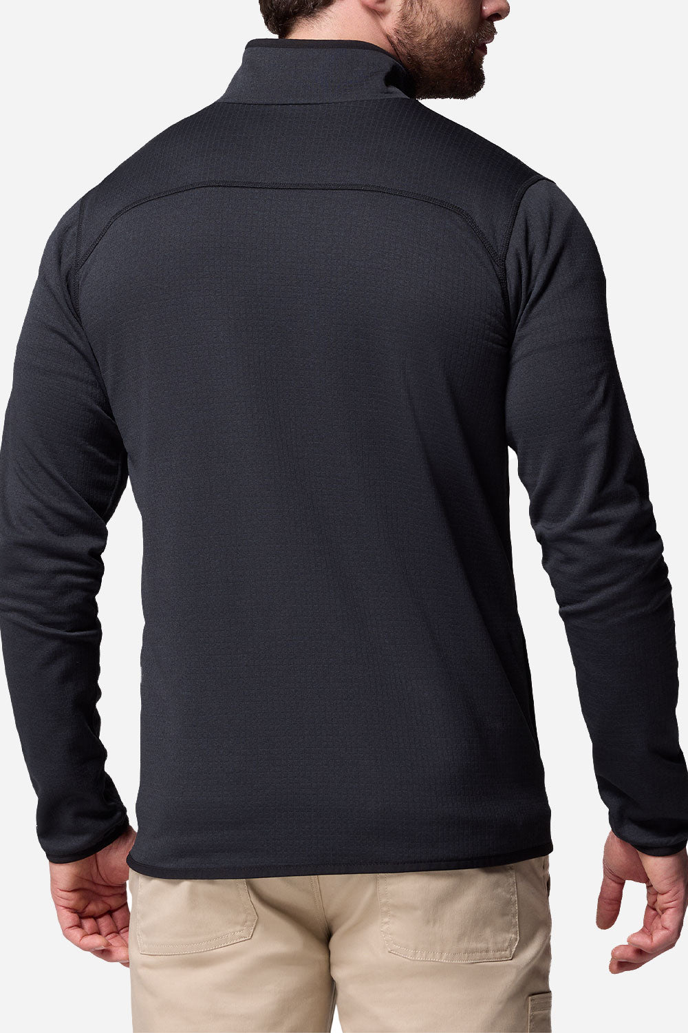 Columbia Essential Hike™ Grid Fleece con cerniera intera (nero)