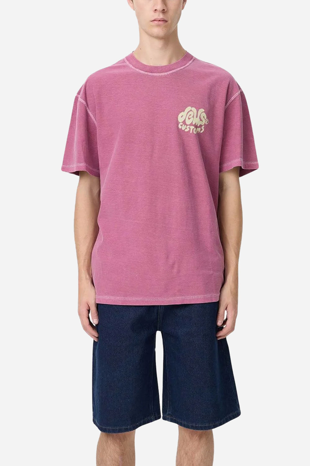 T-shirt Deus Debris Reverse (Rosa secca)