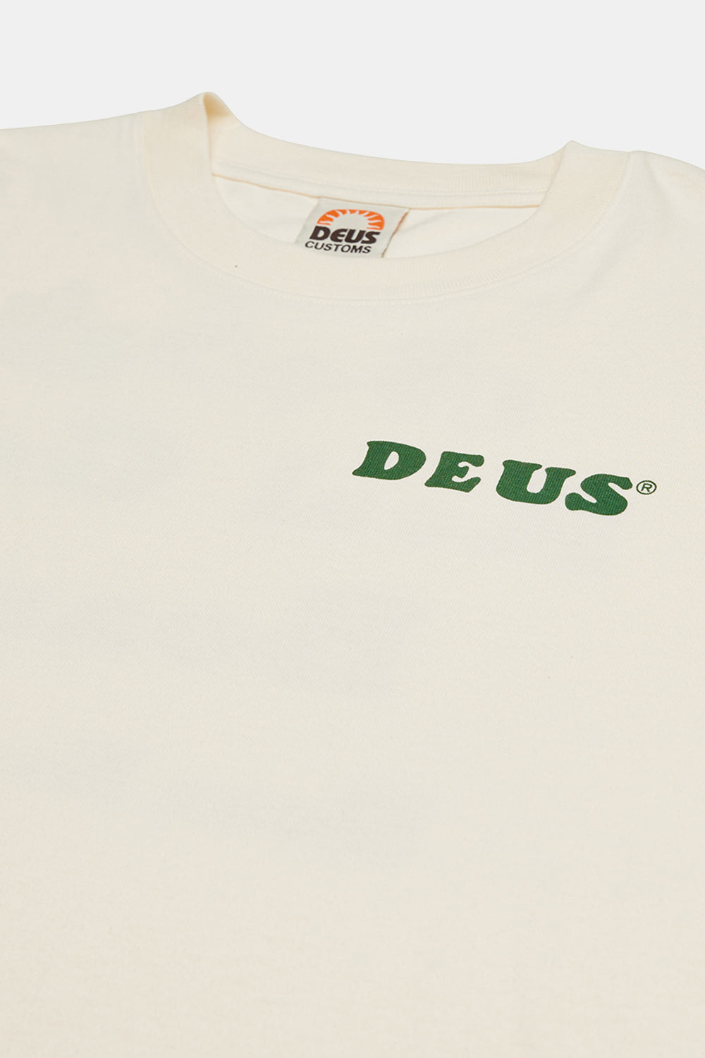 T-shirt di cotone riciclato di Deus Real Good T-TEE (bianco sporco)