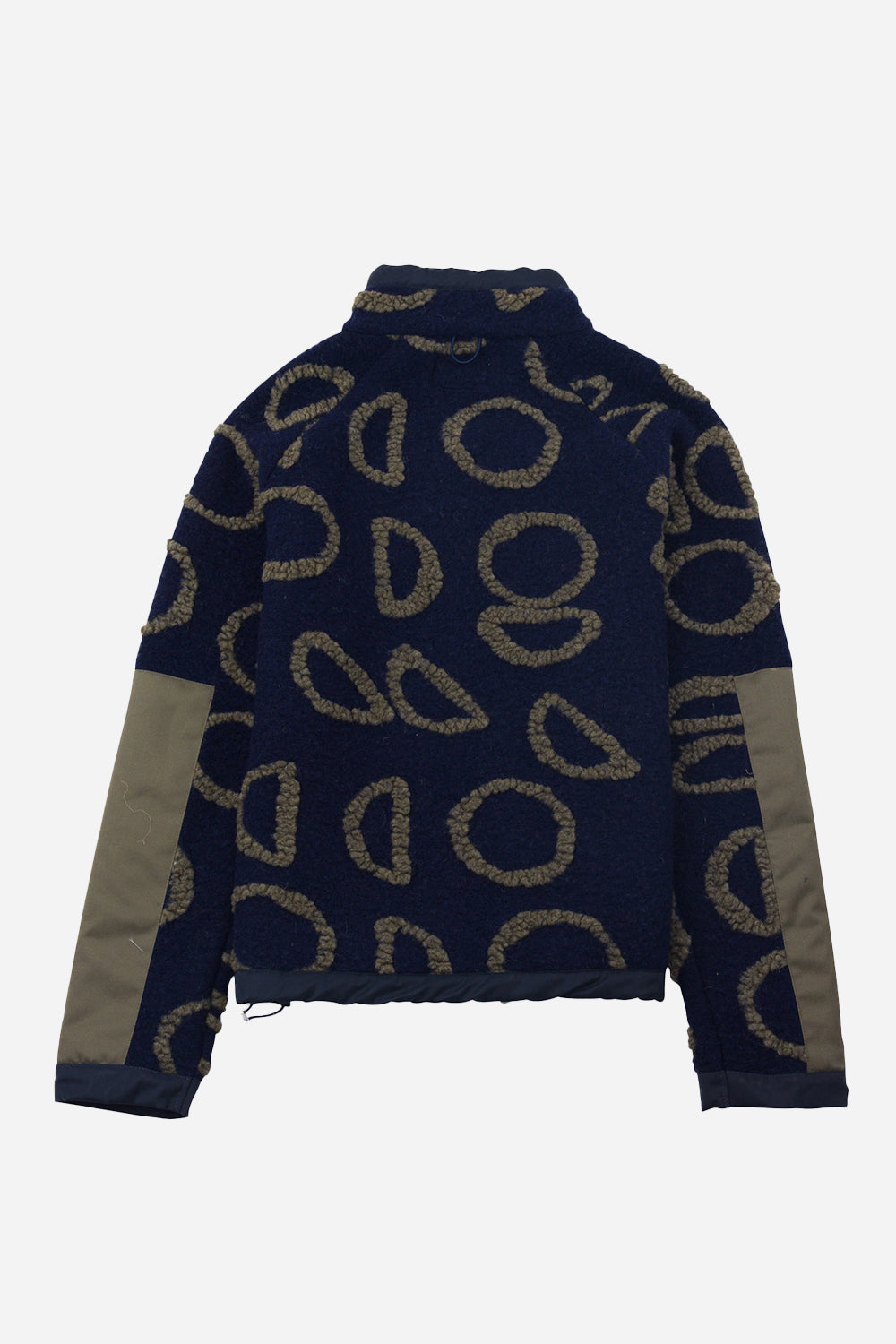 Folk Signal Fleece (Navy Circle Jacquard)