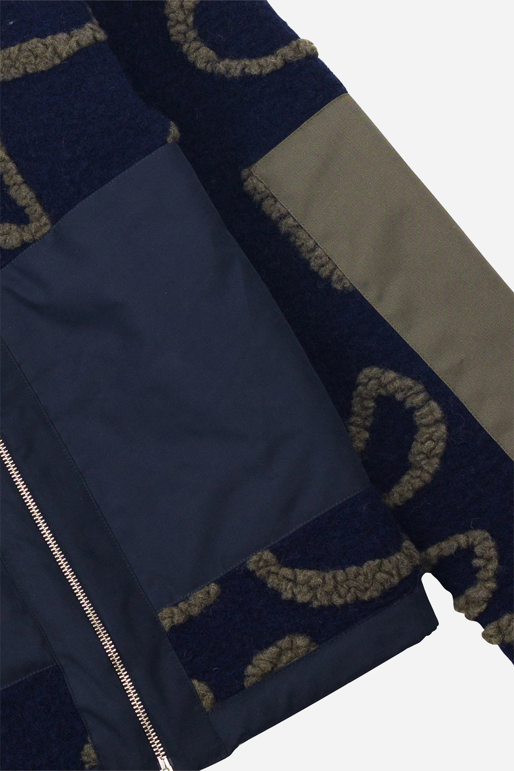 Folk Signal Fleece (Navy Circle Jacquard)