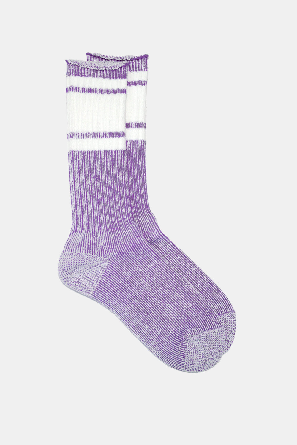 Kinari Skater Plating Crew Socks (Purple)
