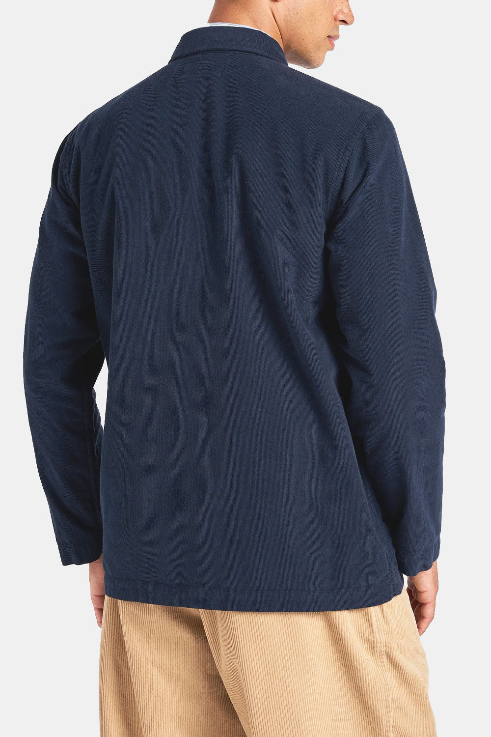 Universal Works Fine Cord Bakers Overshirt (Navy)