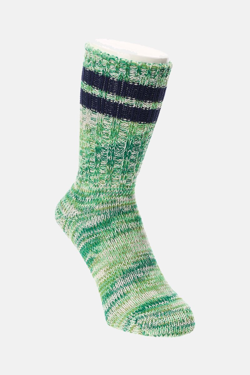 Anonymous Ism Two-Pack Ribbed Recycled Cotton Socks (Green/Pink) | Socks