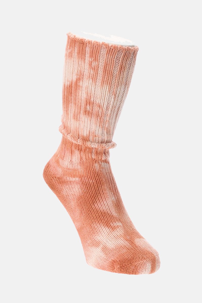 Anonymous Ism Uneven Dye Crew Socks (Orange) | Socks