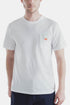T-shirt con tasca organica classica Armor Lux Heritage (Bianco) | Magliette
