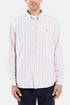 Camicia Henley a righe Oxford Armor Lux (rosa bianco blu) | Camicie