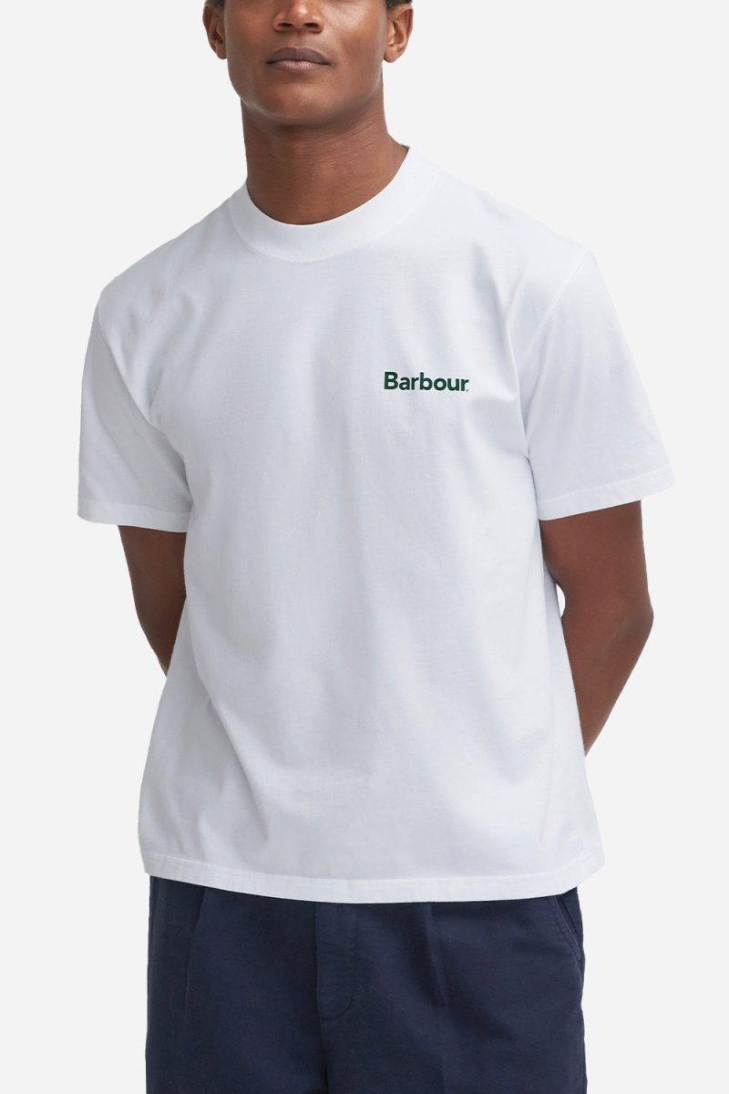 Barbour Bowery OS Graphic T-Shirt (White) | T-Shirts