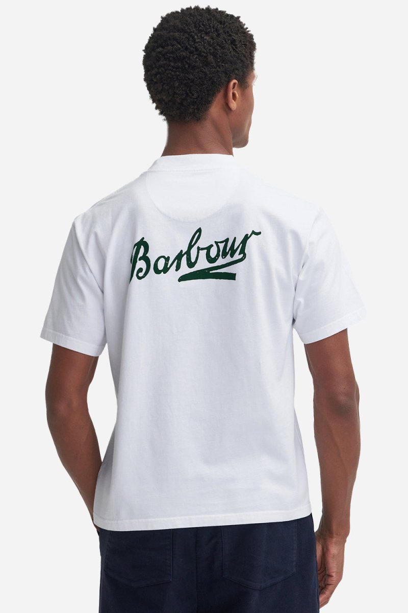 Barbour Bowery OS Graphic T-Shirt (White) | T-Shirts