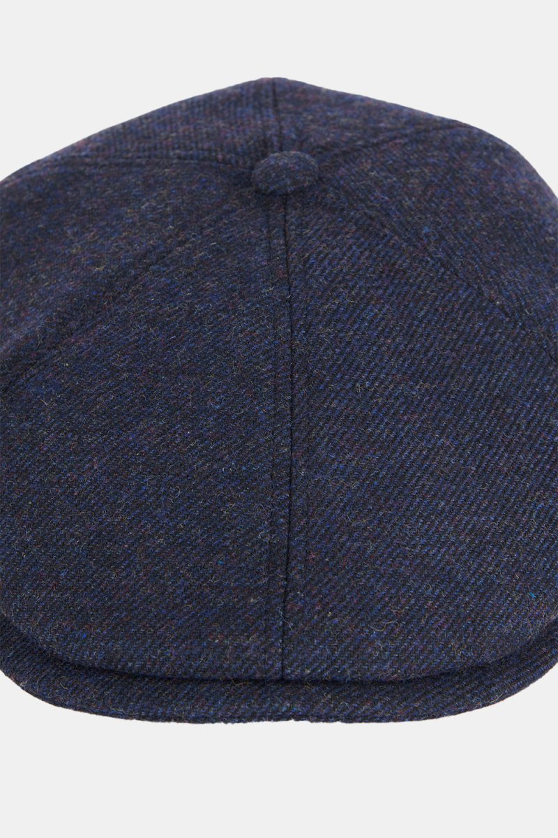 Barbour Claymore Bakerboy Flat Cap (Navy) | Hats