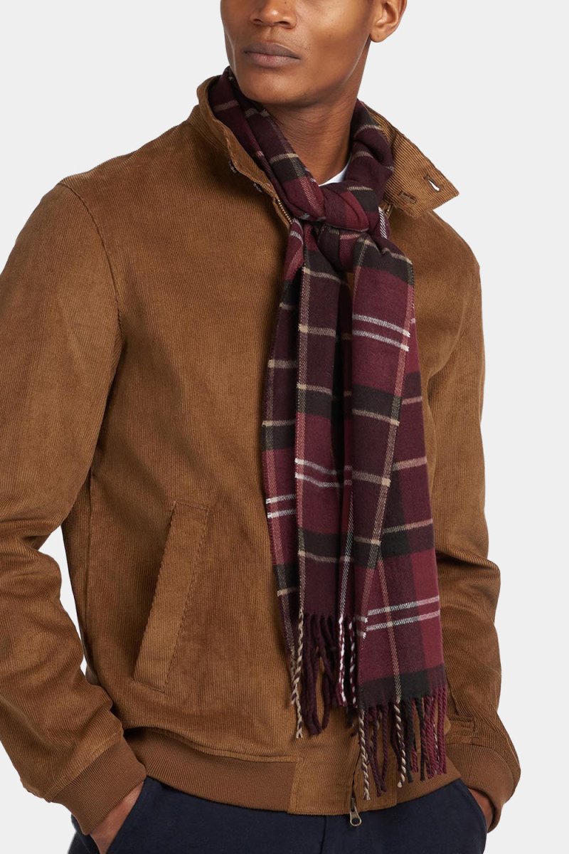 Barbour Galingale Tartan Scarf (Winter Red) | Scarf