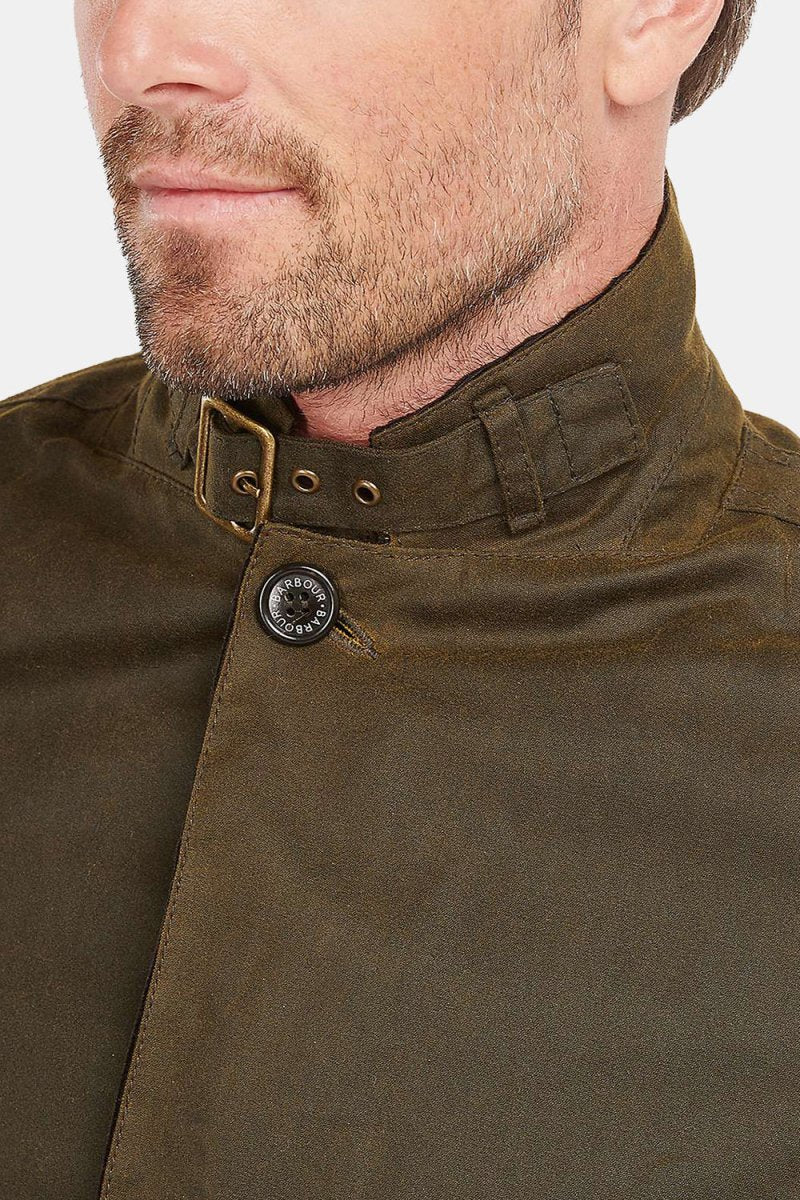 Barbour Lutz Waxed Jacket (Olive) | Jackets