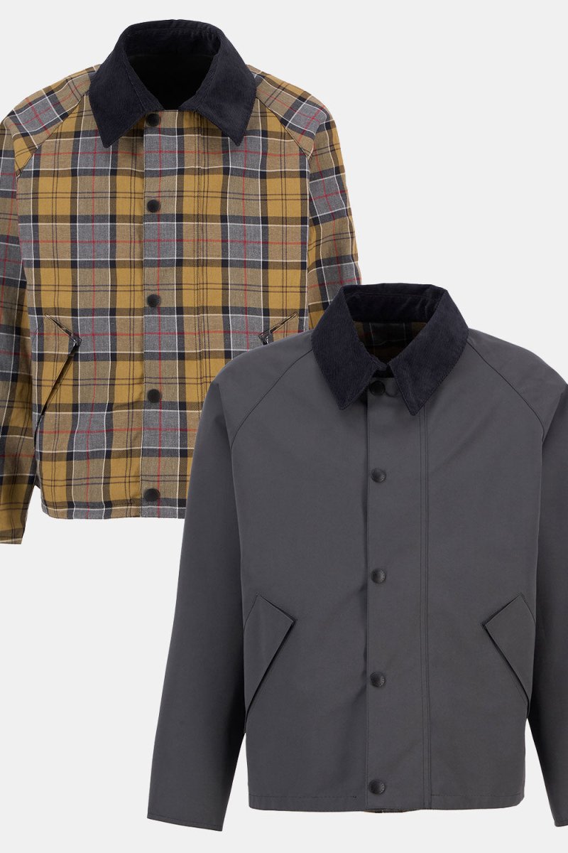 Barbour Oversized Reversible Transport Jacket (Asphalt) | Jackets